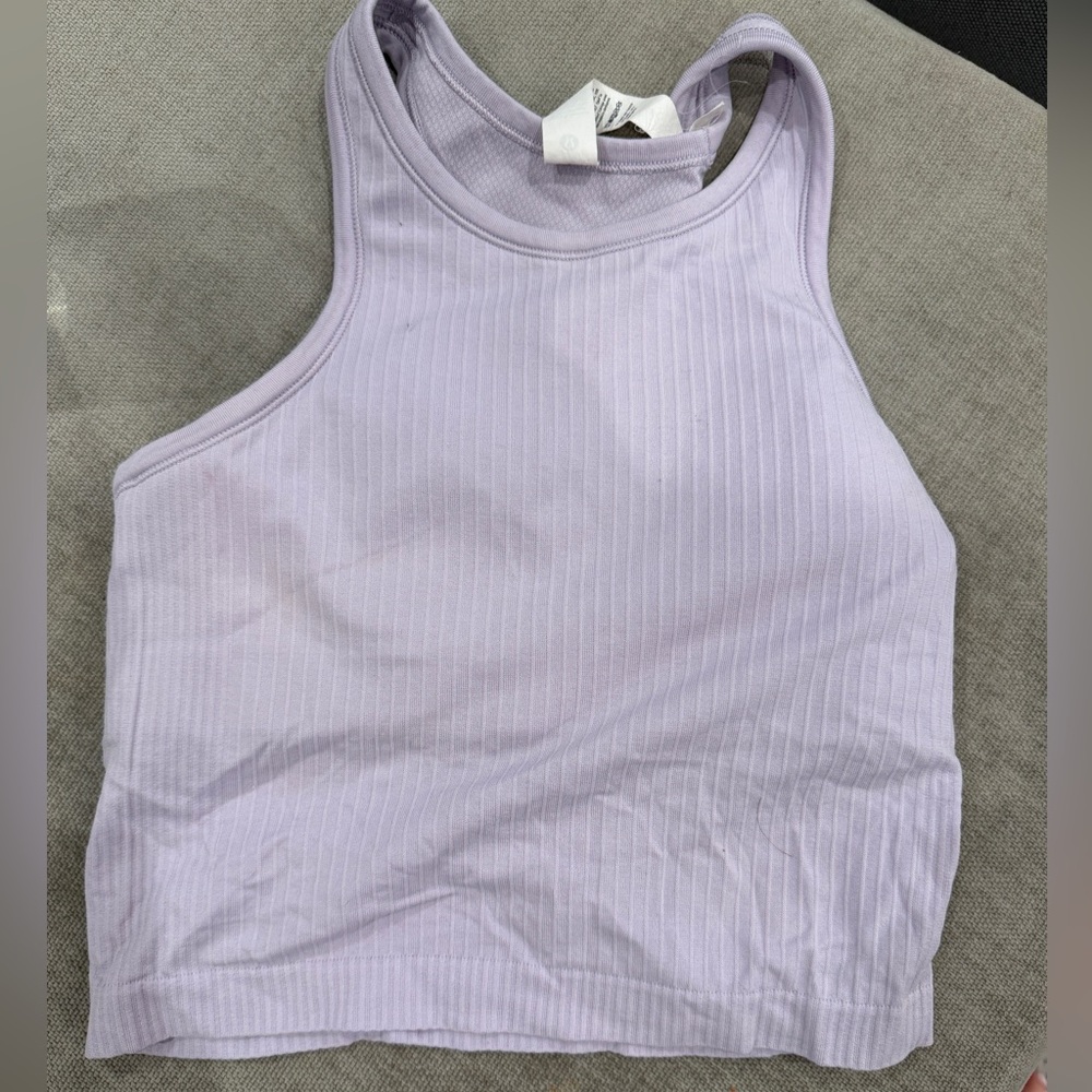 lululemon athletica Light Purple Ribbed Tank Top